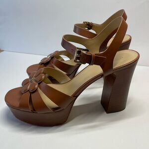 Michael Kors Women's Studded Floral Block Heels